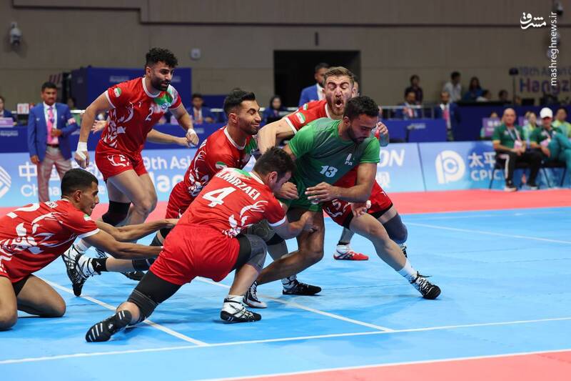 عکس/ پیروزی ملی پوشان کشورمان در کبدی مقابل پاکستان