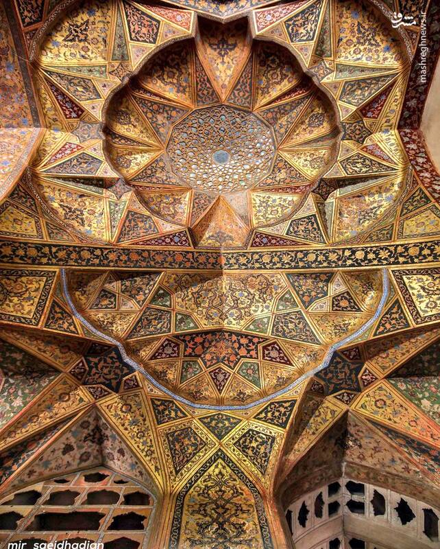 تصویری باشکوه از کوشک هشت بهشت اصفهان