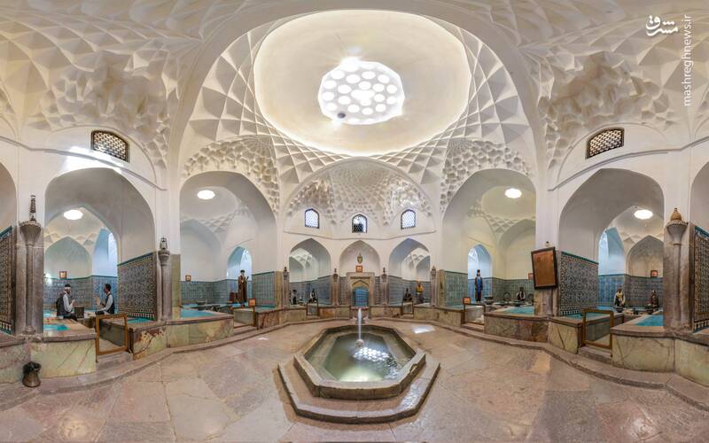 شکوه معماری ایرانیان در حمام گنجعلیخان کرمان +عکس