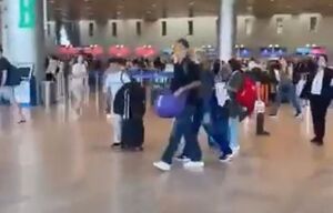 فیلم/ فرار شهرک نشینان صهیونیست از فرودگاه بن گوریون