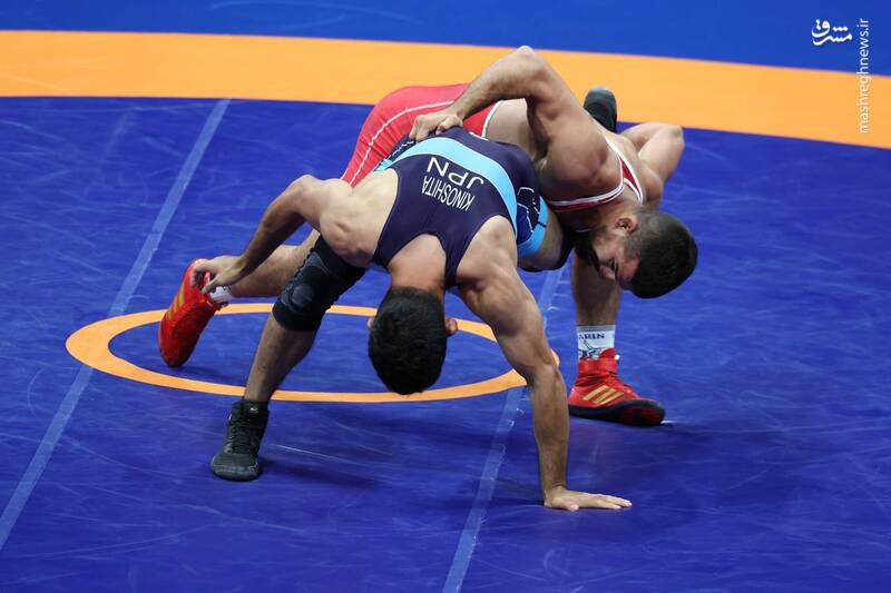 عکس / ضرب اولین طلای کشتی آزاد در هانگژو 5