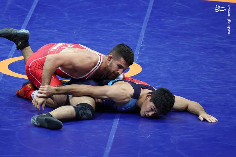عکس / ضرب اولین طلای کشتی آزاد در هانگژو 8