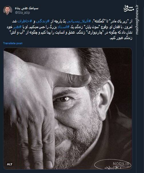 واکنش کاربران مجازی به درگذشت آتیلا پسیانی 8