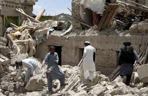 تصاویر هوایی از مناطق زلزله زده در هرات