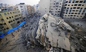 فیلم/ حال و روز شهر «خان یونس» بعد از بمباران جنگنده‌های اسرائیلی