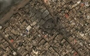 تصاویر ماهواره‌ای از غزه بعد از بمباران