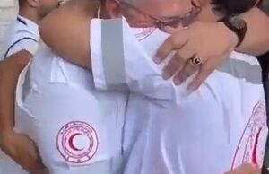 فیلم/ گریه امدادگران بعد از شهادت ۴ تن از همکارانشان در غزه