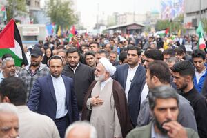 حضور اژه‌ای در راهپیمایی حمایت از فلسطین در تهران