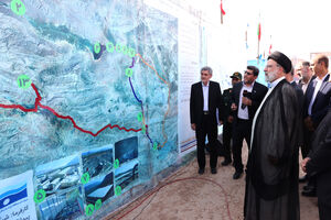 بهره برداری رسمی از طرح عظیم خط دوم انتقال آب شرب شیراز با حضور رئیسی