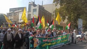 راهپیمایی حمایت از مقاومت و فلسطین در ورامین