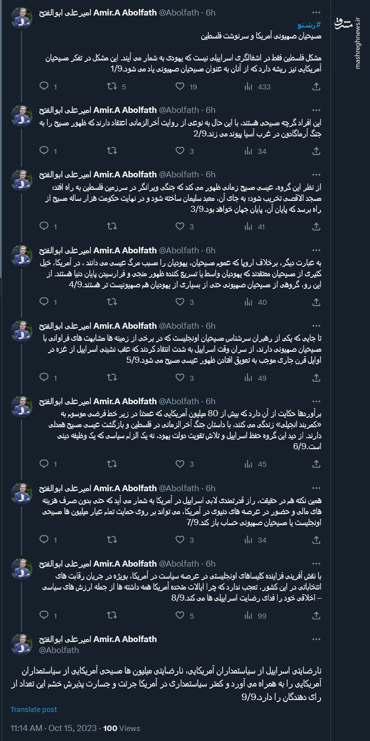 مسیحیان صهیونی آمریکا و سرنوشت فلسطین