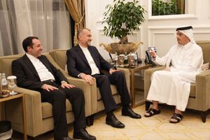 دیدار امیرعبداللهیان با وزیر خارجه قطر