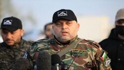 حماس عزادار اولین فرمانده ارشد نظامی خود