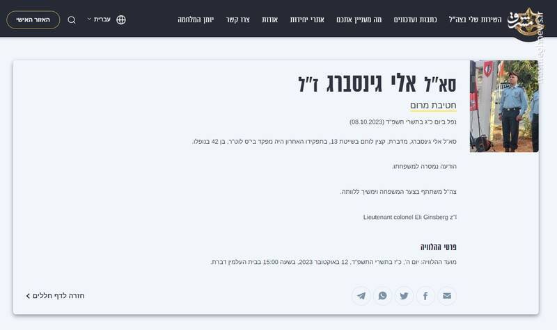 รายชื่อนายทหารระดับสูงของไซออนิสต์ที่ถูกสังหารระหว่างปฏิบัติการพายุอัล-อักซอ + ภาพถ่าย