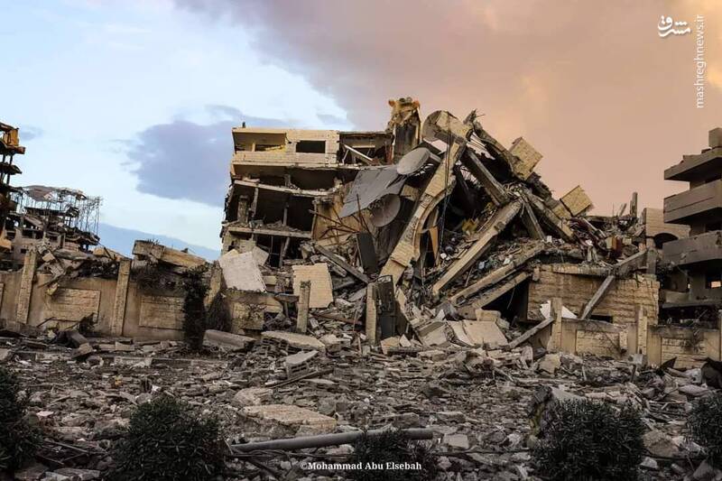 عکس/ محله "تل الهوی" بعد از بمباران وحشیانه رژیم صهیونیستی