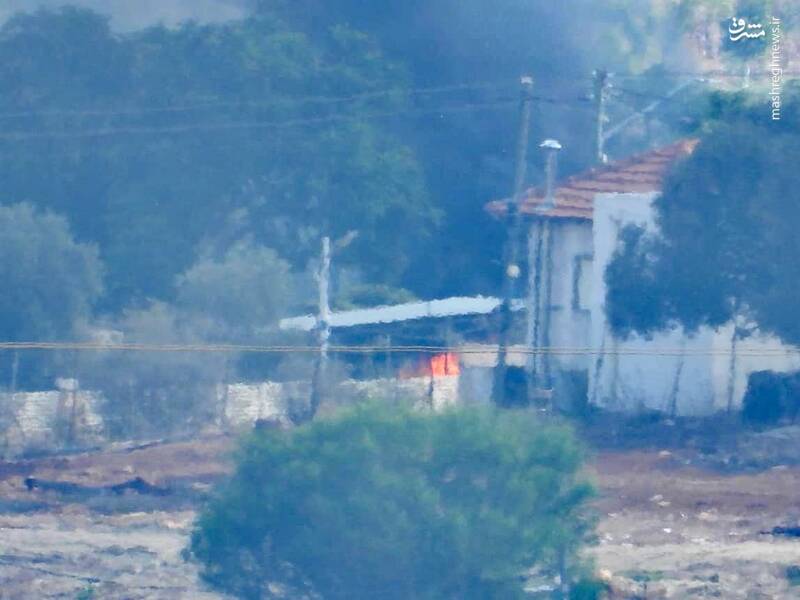 شلیک موشک ضدزره در مرز لبنان و فلسطین اشغالی+ عکس