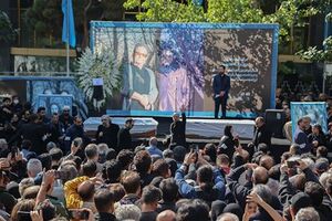 مراسم تشییع داریوش مهرجویی و همسرش + عکس و فیلم