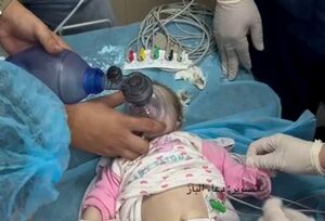 فیلم/ تلاش برای احیا دو نوزاد فلسطینی در بیمارستان
