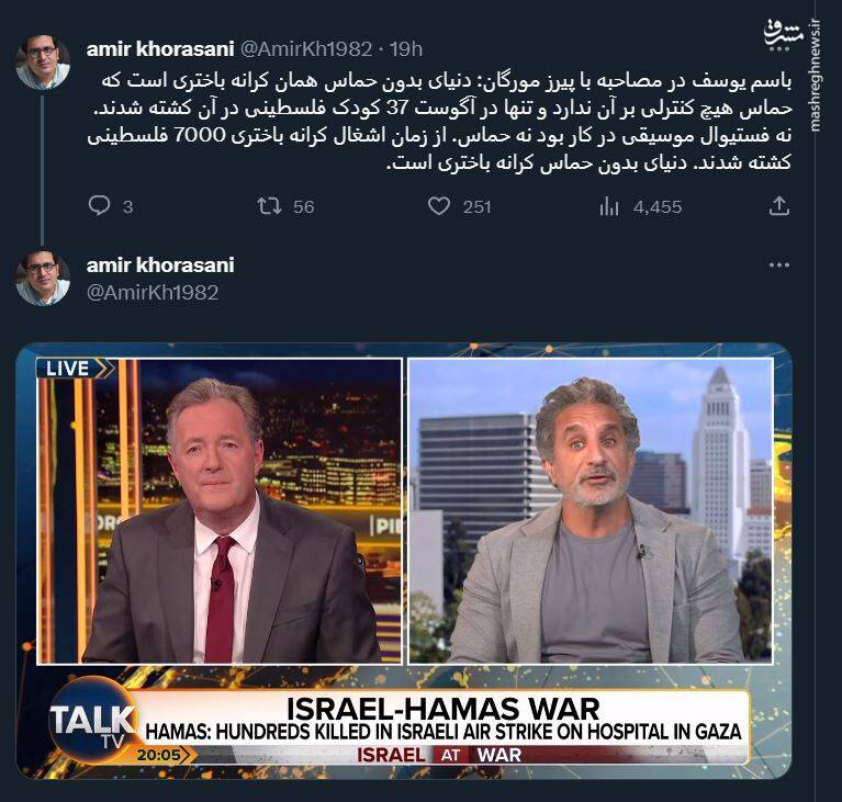 مجری مصری: دنیای بدون حماس کرانه باختری است