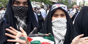 خروش نوجوانان در حمایت از مردم مظلوم فلسطین