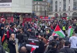 فیلم/ راهپیمایی گسترده در لندن برای همبستگی با غزه