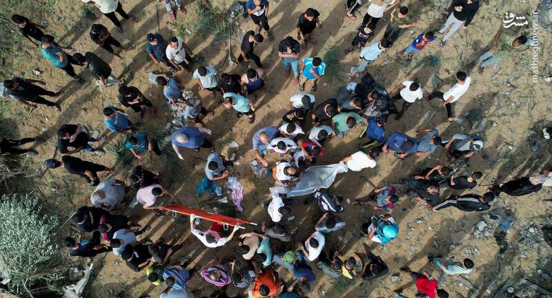 تصاویر هوایی از خسارات ناشی از بمباران در غزه