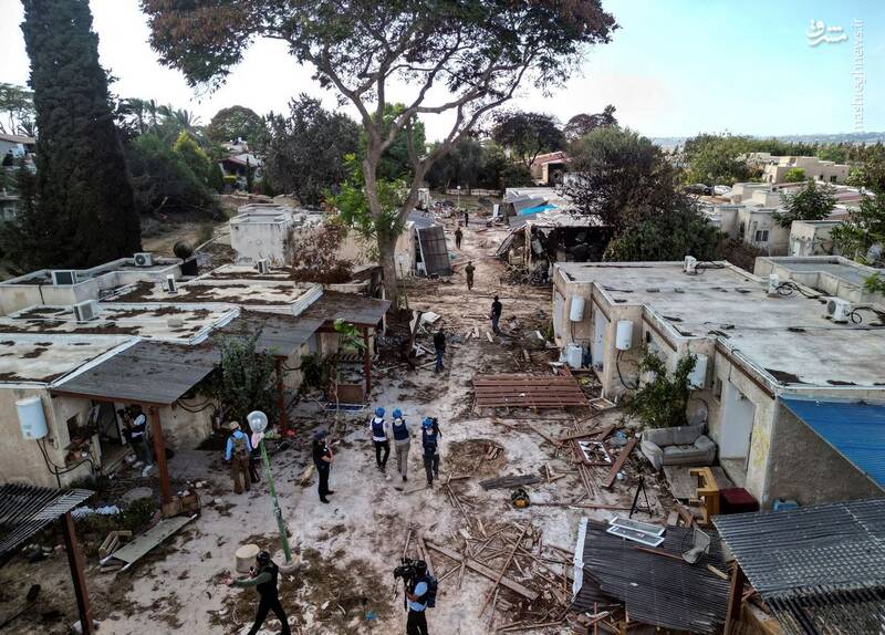 تصاویر هوایی از خسارات ناشی از بمباران در غزه