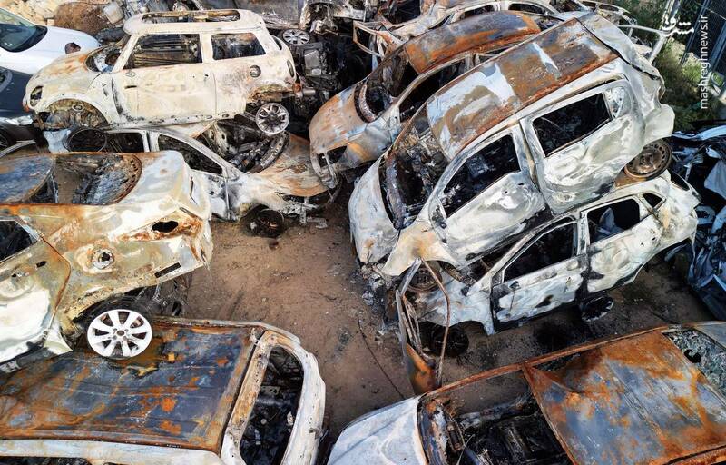 تصاویر هوایی از خسارات ناشی از بمباران در غزه