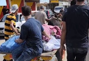 فیلم/نحوه جابجایی مجروحان و شهدا در غزه!