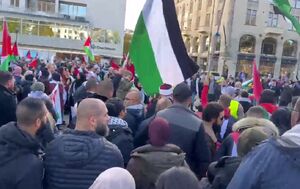 تجمع همبستگی با مردم غزه در شهر مالمو سوئد