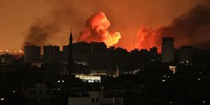 صهیونیست‌ها باز هم نوار غزه را هدف قرار دادند+ فیلم