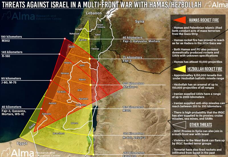 کدام نقاط اسرائیل در بانک اهداف محور مقاومت است؟+ نقشه
