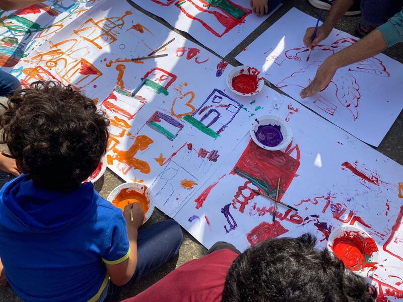 مشق میهنپرستی کودکان غزه در قاب تصویر