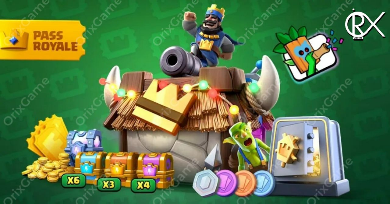 خرید رویال پس کلش رویال و واریز در 3 دقیقه فقط در اوریکس گیم