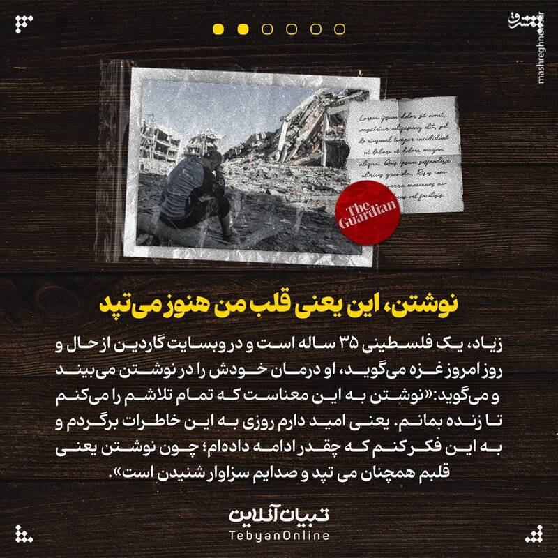 دفتر خاطرات غزه ؛ یک روز در میان آتش و دود