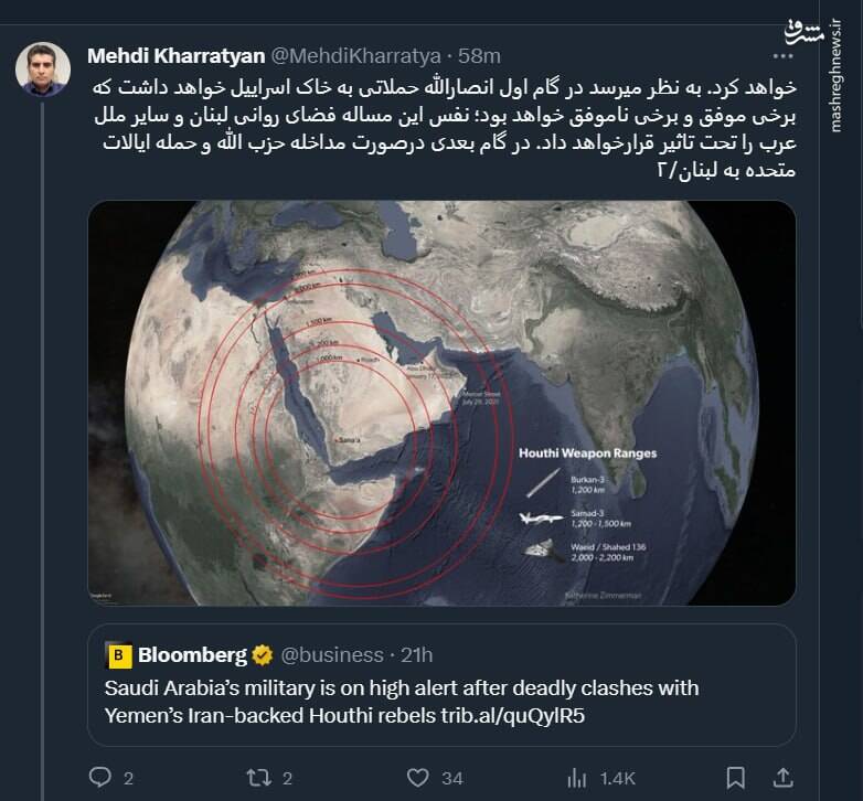 اعلام جنگ انصارالله به اسرائیل!