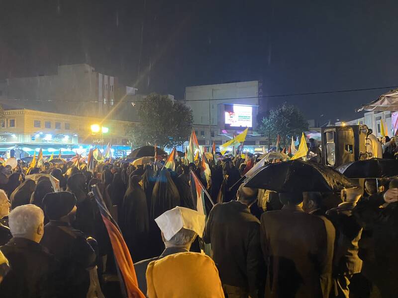 تجمع اهالی شهرری علیه جنایات صهیونیستها +فیلم