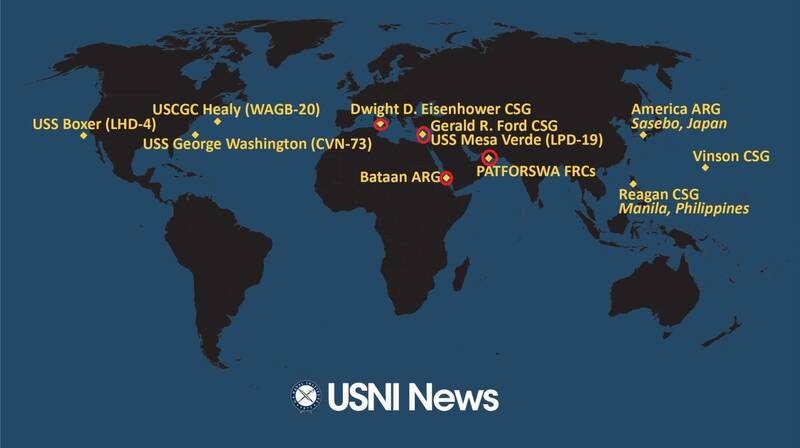 آرایش جنگی ارتش آمریکا مقابل محور مقاومت + عکس و نقشه