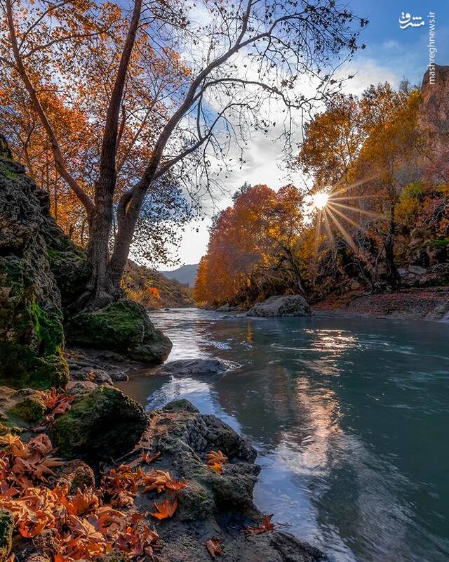 تصویری زیبا از طبیعت پاییزی زاگرس