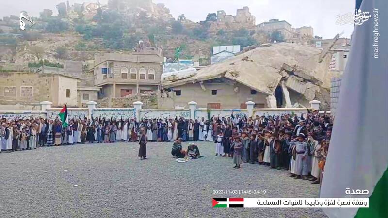 تصاویری از تجمع قابلی مردم یمن در حمایت از فلسطین