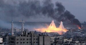 تداوم بمباران سنگین غزه/ منبع آب محله‌های شرق رفح هدف قرار گرفت