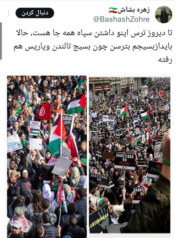 واکنشها به تشکیل بسیج در لندن و فرانسه