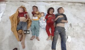 فیلم/ قربانیان کوچک بمباران اخیر صهیونیست‌ها در منطقه "مغازی" غزه