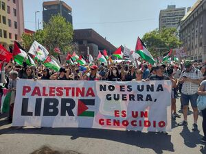 تظاهرات گسترده در شیلی در محکومیت جنگ علیه غزه