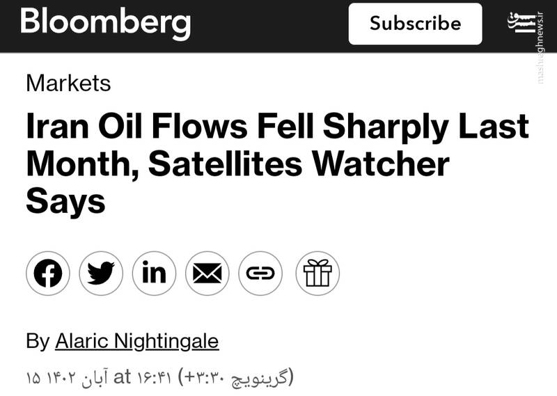 گزارشی از وضعیت خوب صادرات نفت ایران