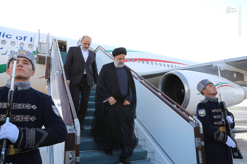 عکس/ ورود رئیس جمهور به تاشکند