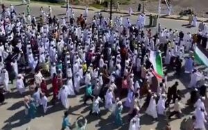 راهپیمایی گسترده در عمان در حمایت از غزه