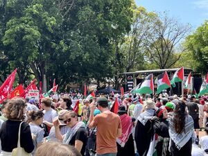 تظاهرات ساکنان شهر سیدنی در حمایت از غزه