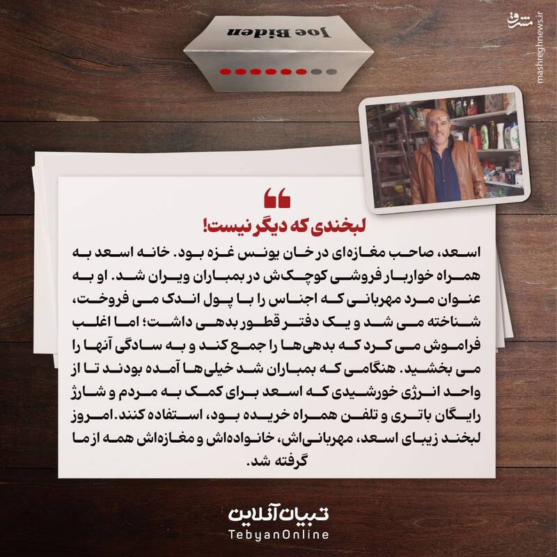 نامه یک فلسطینی به بایدن!