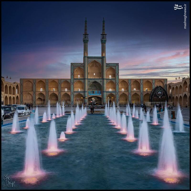 تصویری از میدان امیرچقماق؛ یکی از شاخصترین مجموعههای تاریخی یزد